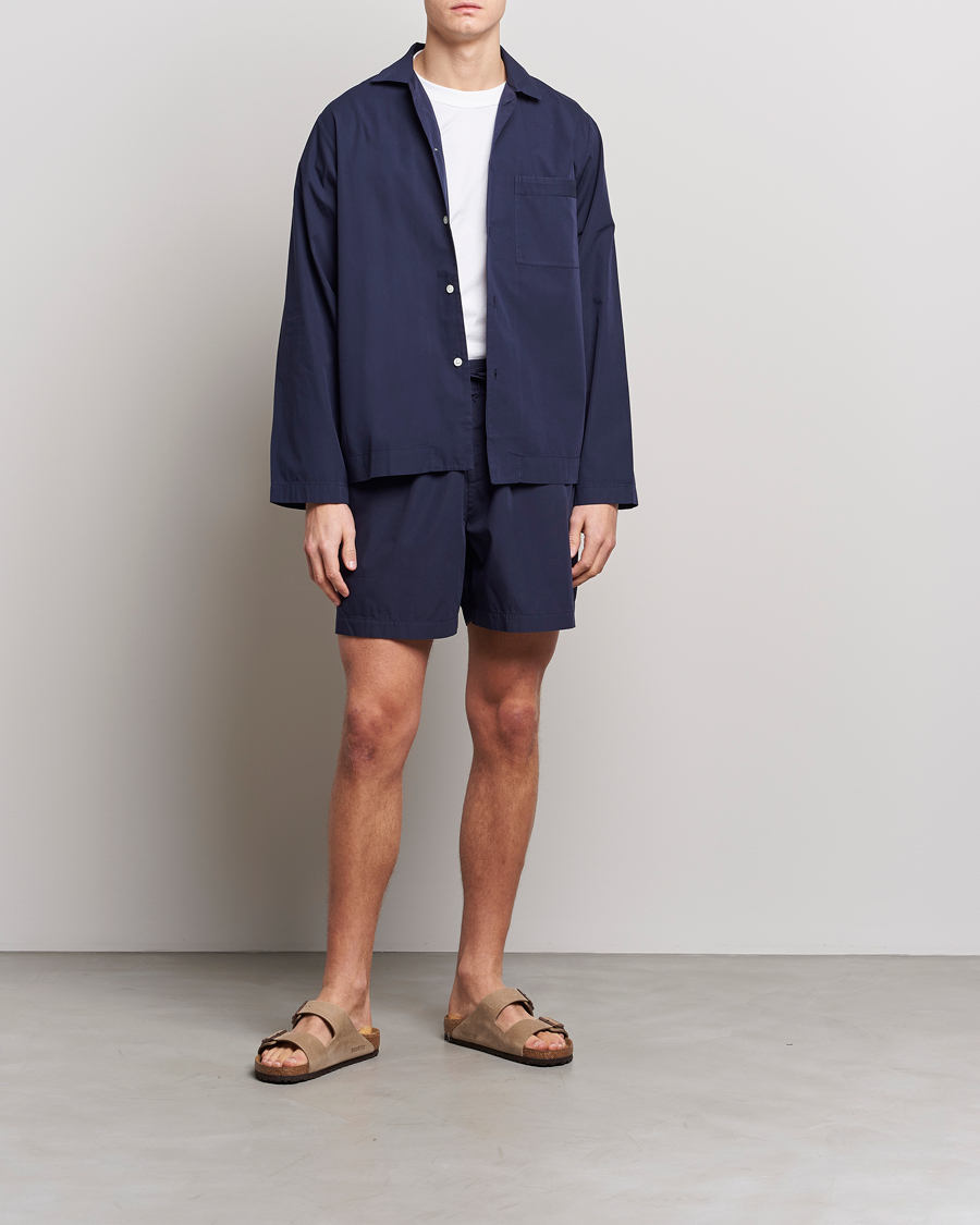 Uomini | Accappatoi & Pigiami | Tekla | Poplin Pyjama Shorts True Navy