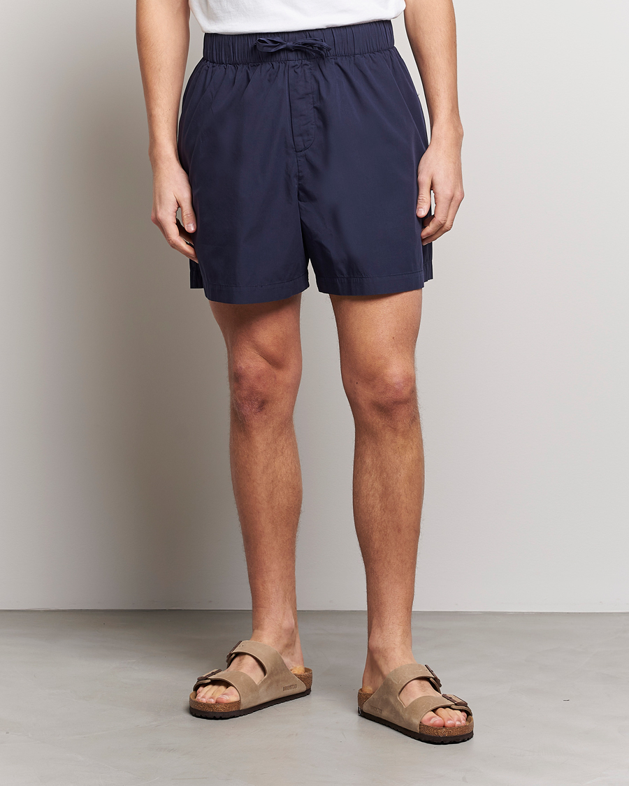 Uomini | Accappatoi & Pigiami | Tekla | Poplin Pyjama Shorts True Navy