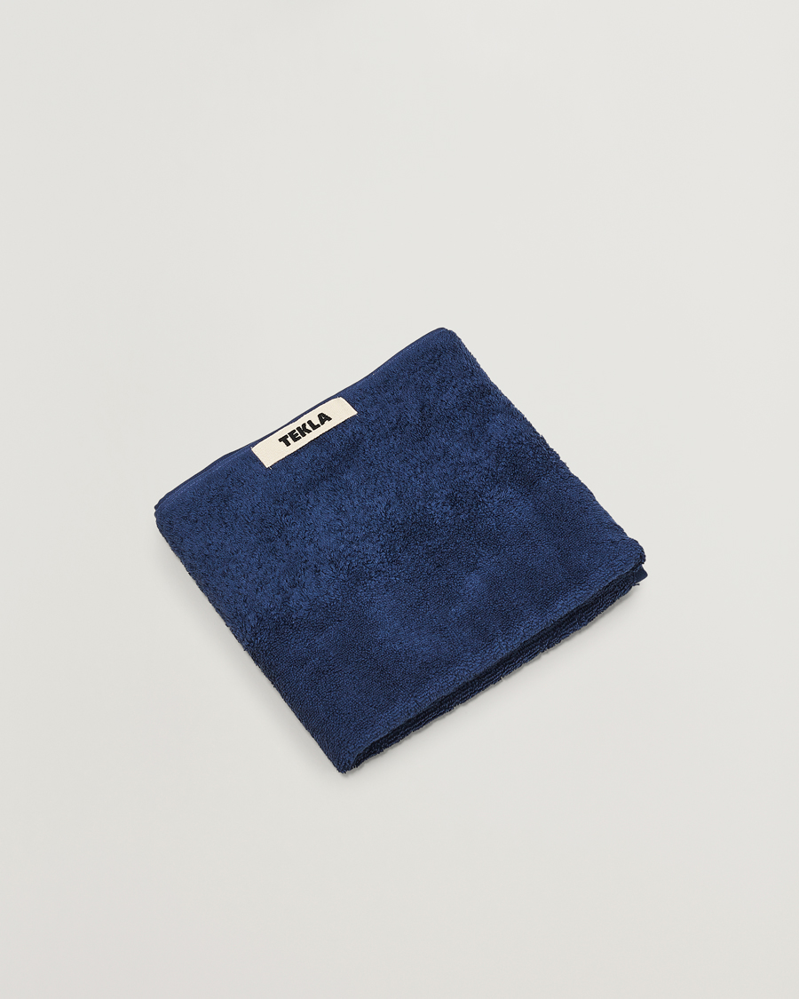 Uomini | Tessuti | Tekla | Organic Terry Hand Towel Navy