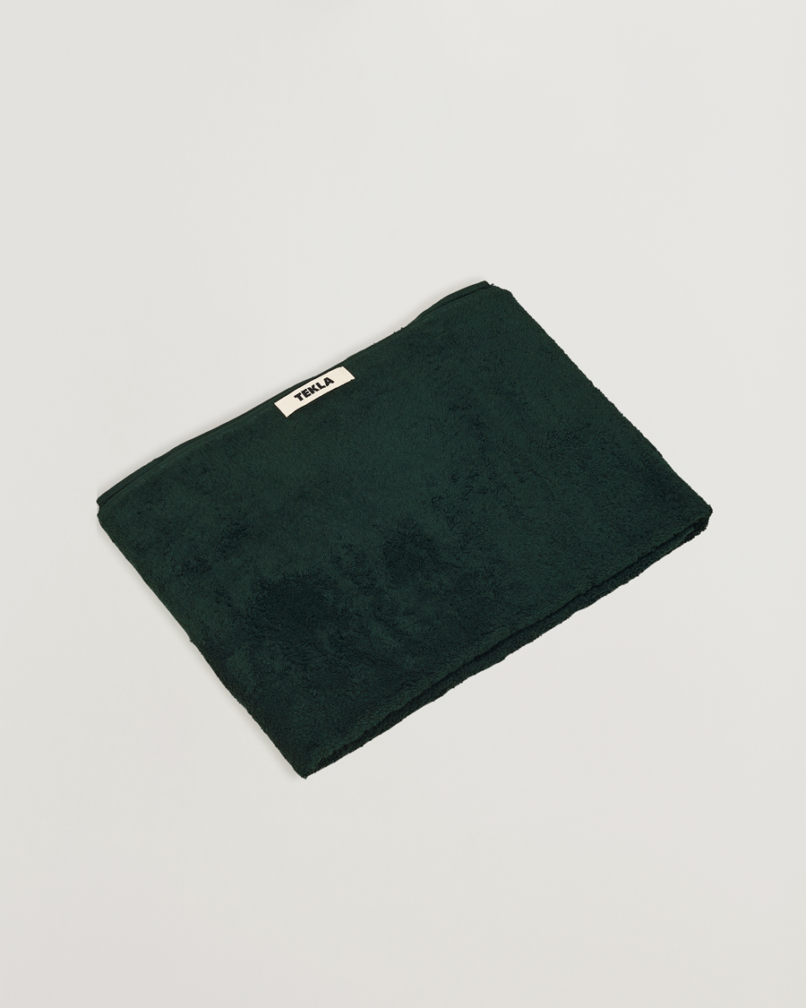 Uomini | Tessuti | Tekla | Organic Terry Bath Towel Forest Green