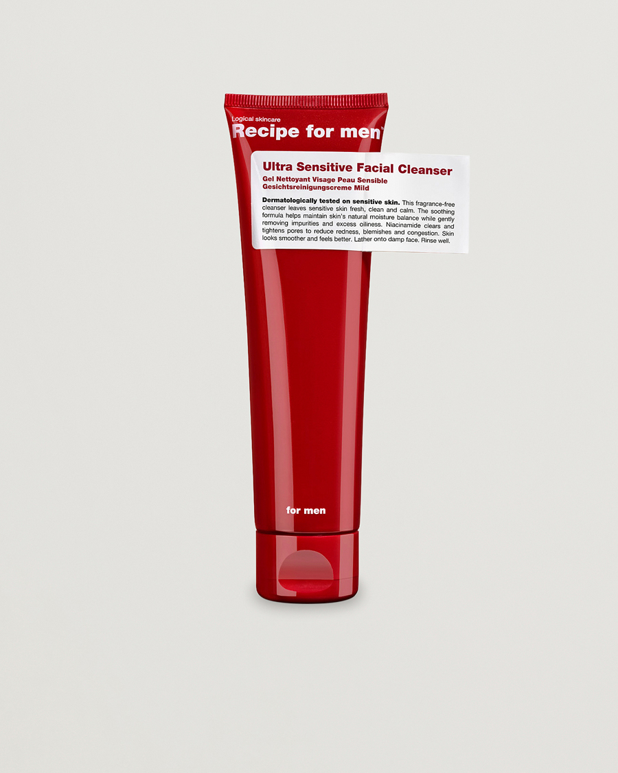 Uomini | Cura della pelle | Recipe for men | Ultra Sensitive Facial Cleanser 100ml