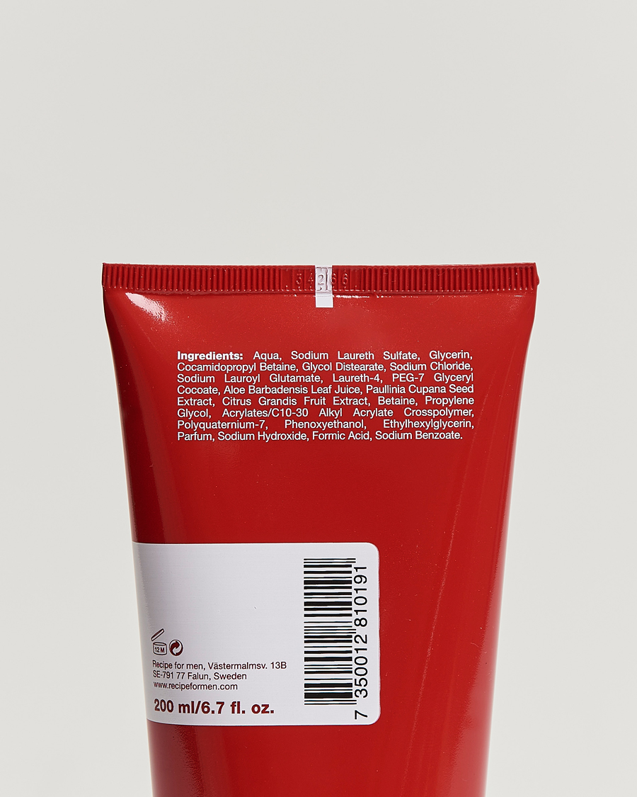 Uomini | Cura della pelle | Recipe for men | Ultra Clean Shower Gel 200ml