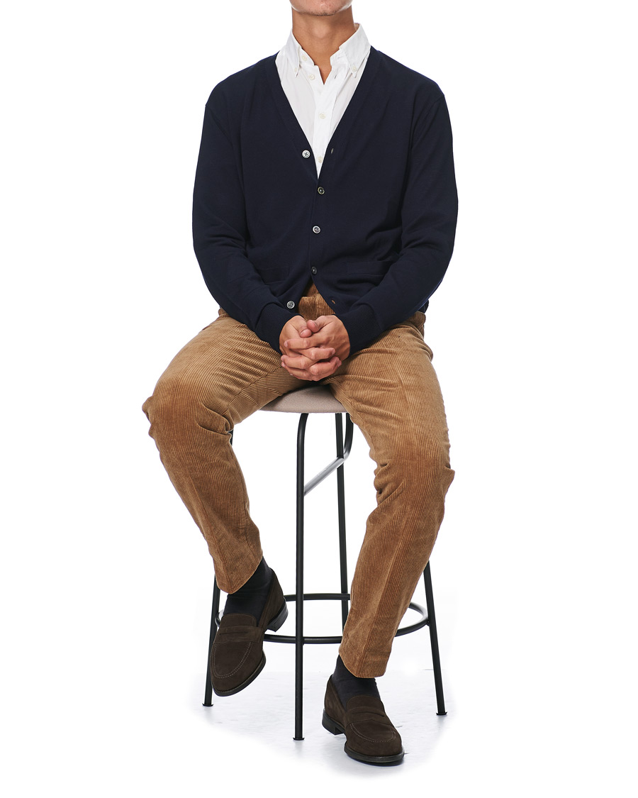 Uomini | Pantaloni | Brooks Brothers | Milano Fit Corduroy Trousers Camel