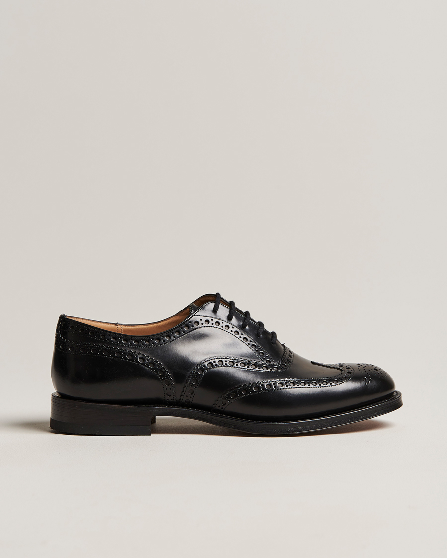 Uomini | Church's Burwood Polished Binder Brogue Black | Church's | Burwood Polished Binder Brogue Black