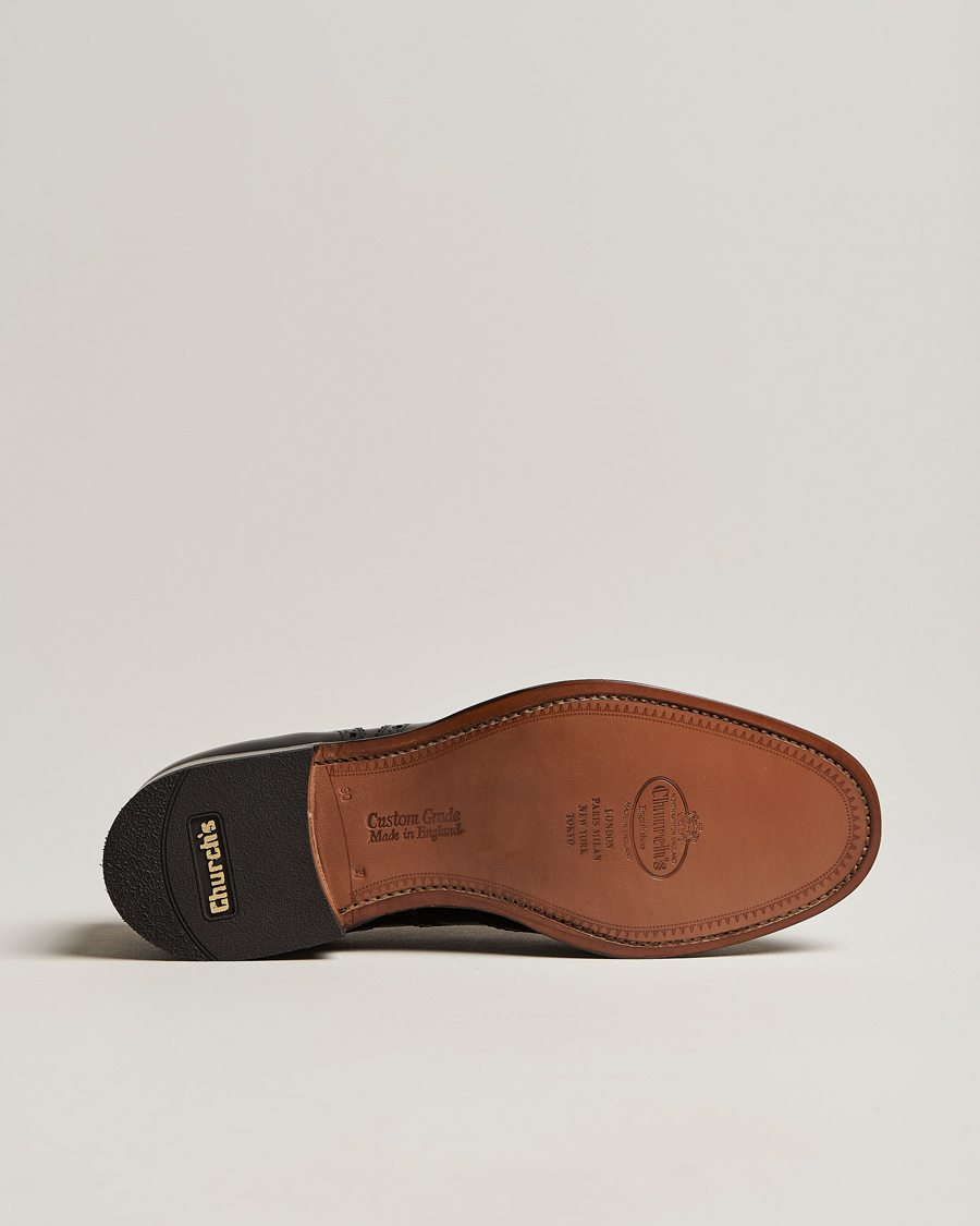 Uomini | Church's Burwood Polished Binder Brogue Black | Church's | Burwood Polished Binder Brogue Black