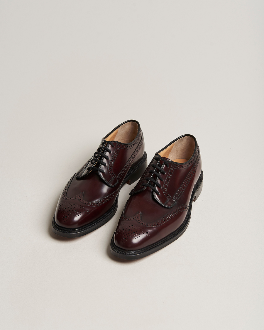 Uomini | Brogues | Church's | Grafton Polished Binder Brogue Burgundy