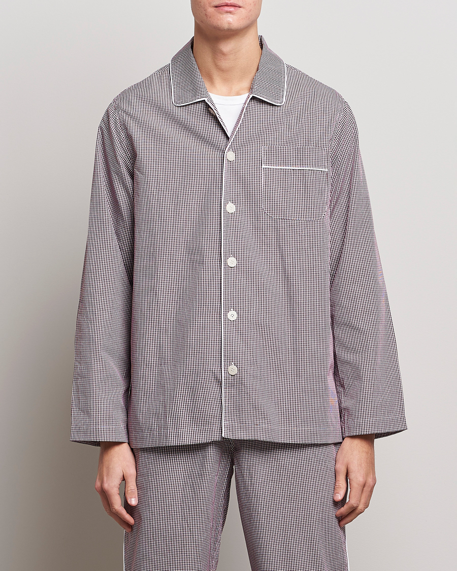 Uomini | Accappatoi & Pigiami | Nufferton | Alf Checked Pyjama Set Brown/White