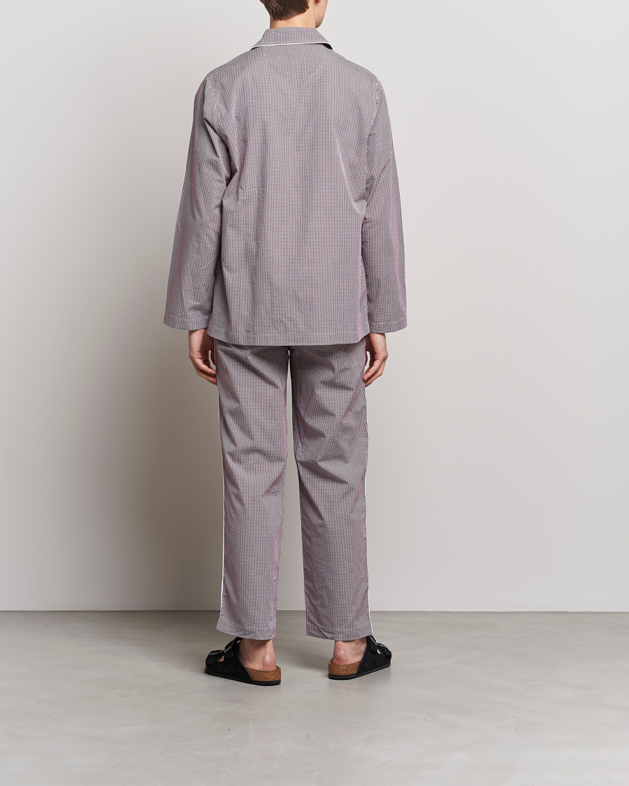 Uomini | Accappatoi & Pigiami | Nufferton | Alf Checked Pyjama Set Brown/White