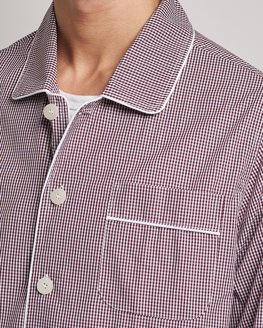 Uomini | Accappatoi & Pigiami | Nufferton | Alf Checked Pyjama Set Brown/White