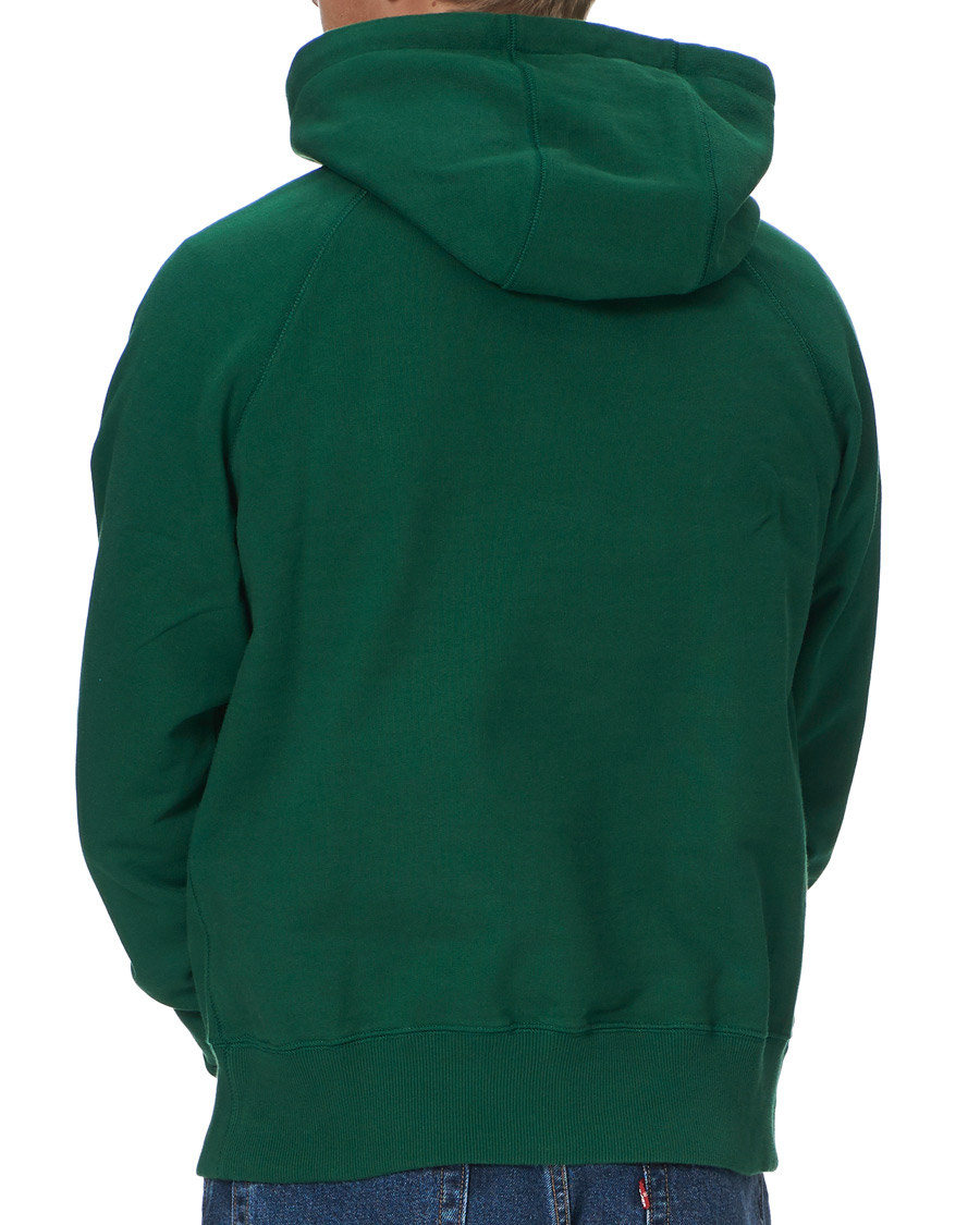 Uomini | Maglieria | Drake's | Hooded Cotton Sweatshirt Green