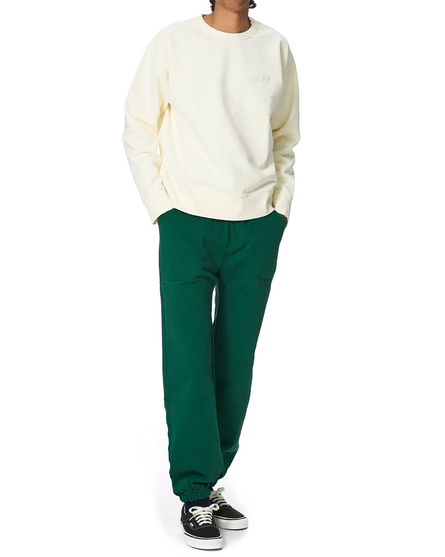 Uomini | Pantaloni | Drake's | Cotton Jogging Bottoms Green