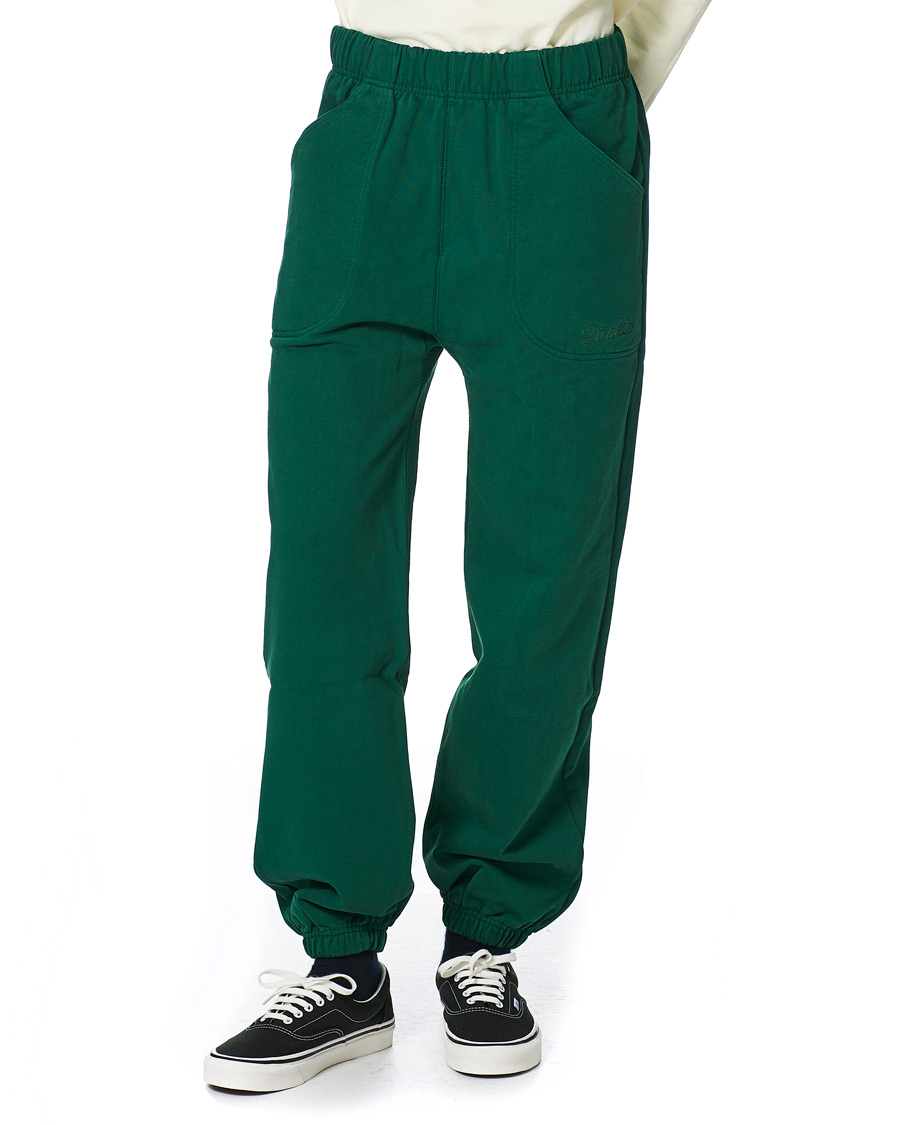 Uomini | Pantaloni | Drake's | Cotton Jogging Bottoms Green