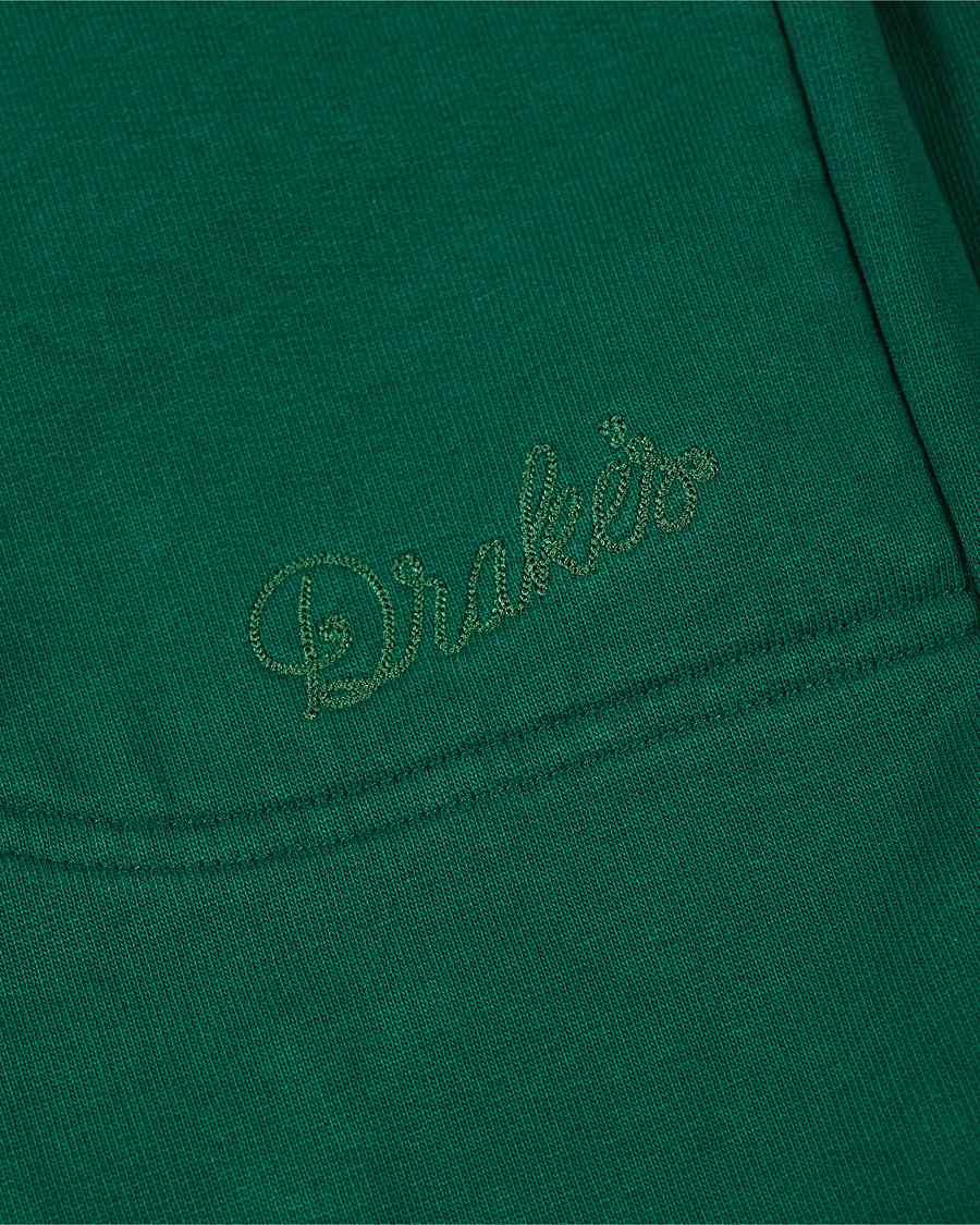 Uomini | Pantaloni | Drake's | Cotton Jogging Bottoms Green