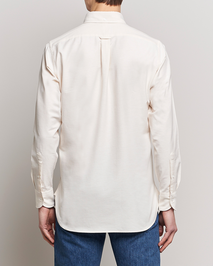 Uomini | Camicie | Drake's | Button Down Oxford Shirt Cream