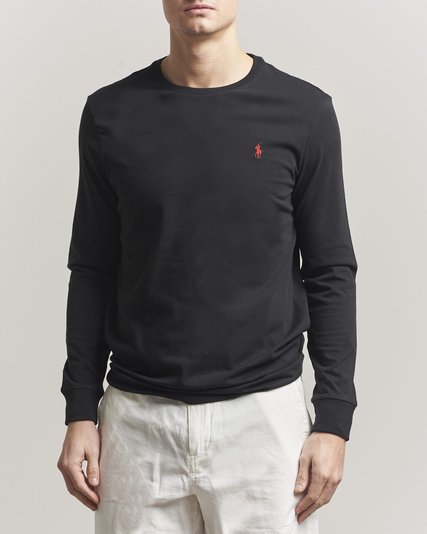 Uomini | T-shirt | Polo Ralph Lauren | Long Sleeve Crew Neck Tee Polo Black