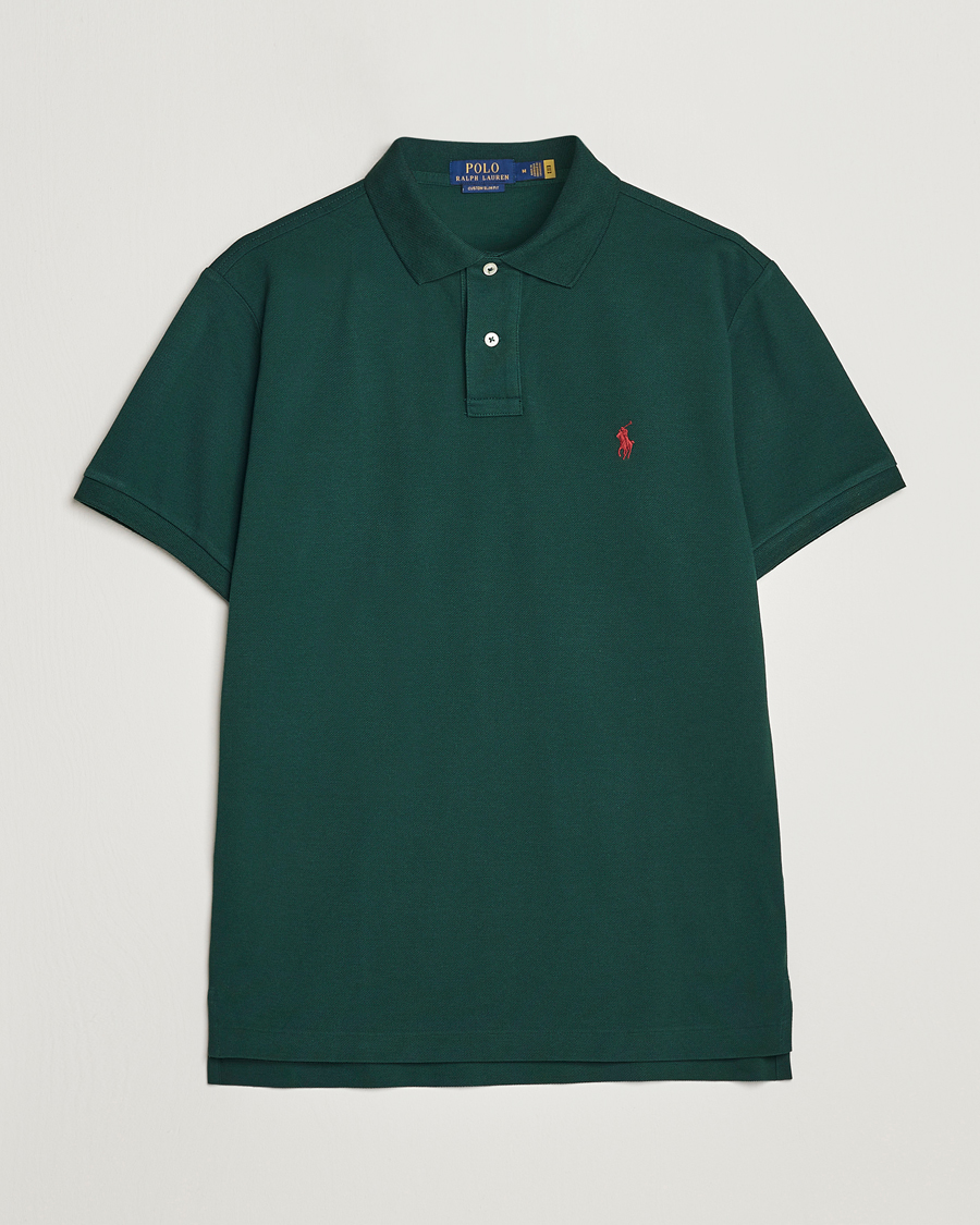 Uomini | Polo | Polo Ralph Lauren | Custom Slim Fit Polo College Green