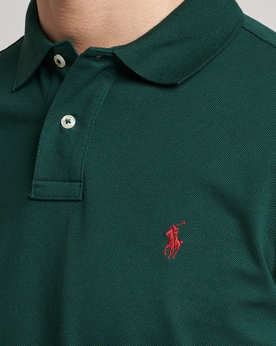 Uomini | Polo | Polo Ralph Lauren | Custom Slim Fit Polo College Green