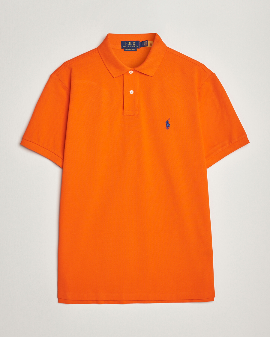 Uomini | Polo | Polo Ralph Lauren | Custom Slim Fit Polo Sailing Orange