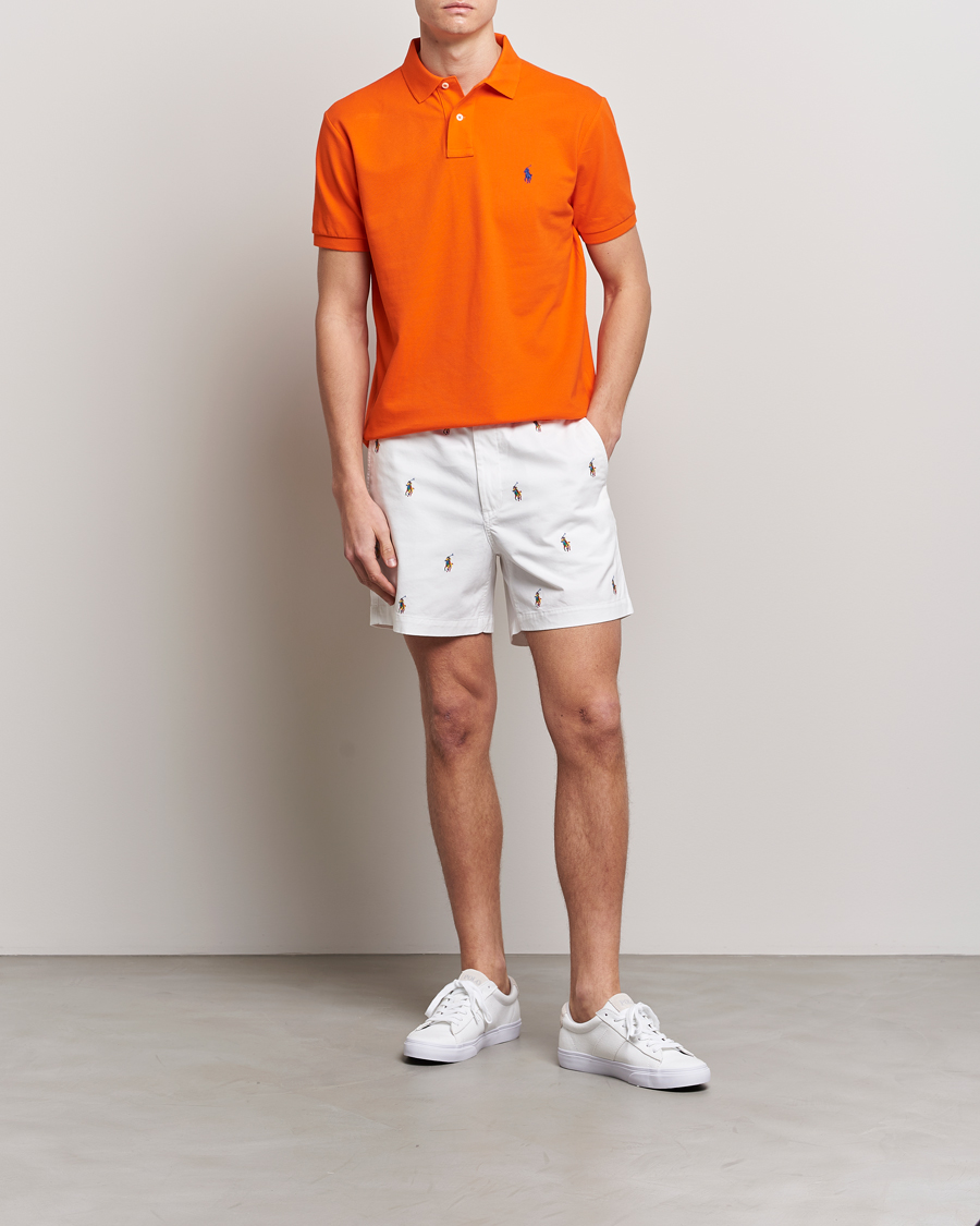 Uomini | Polo | Polo Ralph Lauren | Custom Slim Fit Polo Sailing Orange