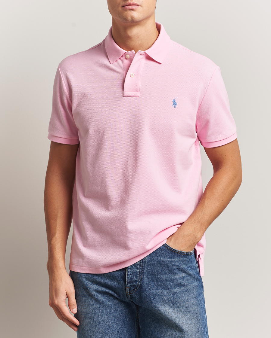 Uomini | Polo | Polo Ralph Lauren | Custom Slim Fit Polo Carmel Pink