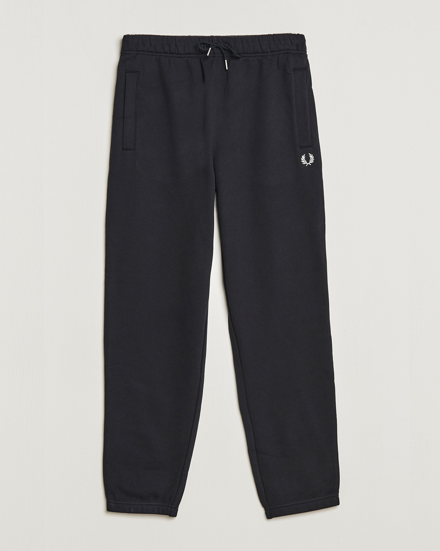 Uomini | Pantaloni | Fred Perry | Loopback Sweatpants Black