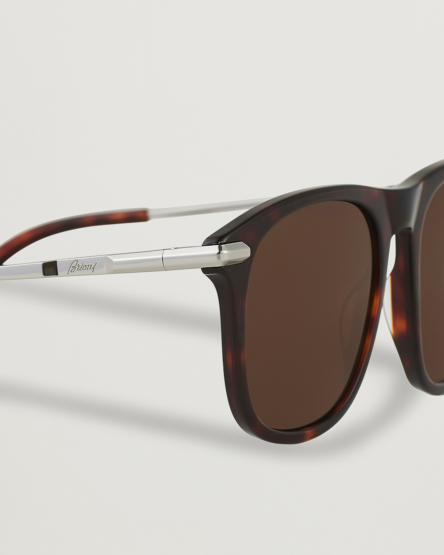 Uomini | Brioni BR0094S Sunglasses Havana Brown | Brioni | BR0094S Sunglasses Havana Brown