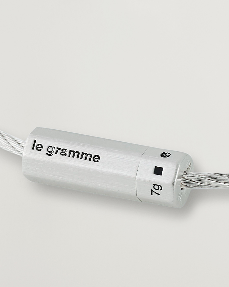 Uomini | LE GRAMME Octagonal Cable Bracelet Brushed Sterling Silver 7g | LE GRAMME | Octagonal Cable Bracelet Brushed Sterling Silver 7g