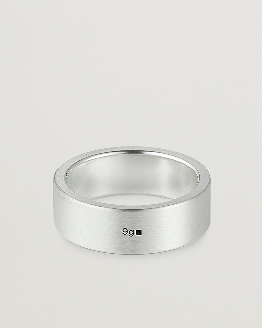 Uomini | Gioielli | LE GRAMME | Ribbon Brushed Ring Sterling Silver