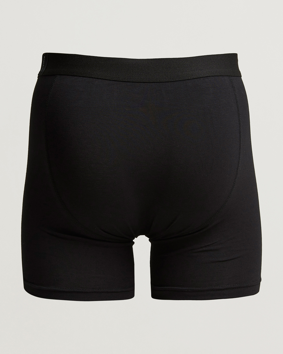 Uomini | Biancheria intima | Bread & Boxers | 3-Pack Long Boxer Brief Black