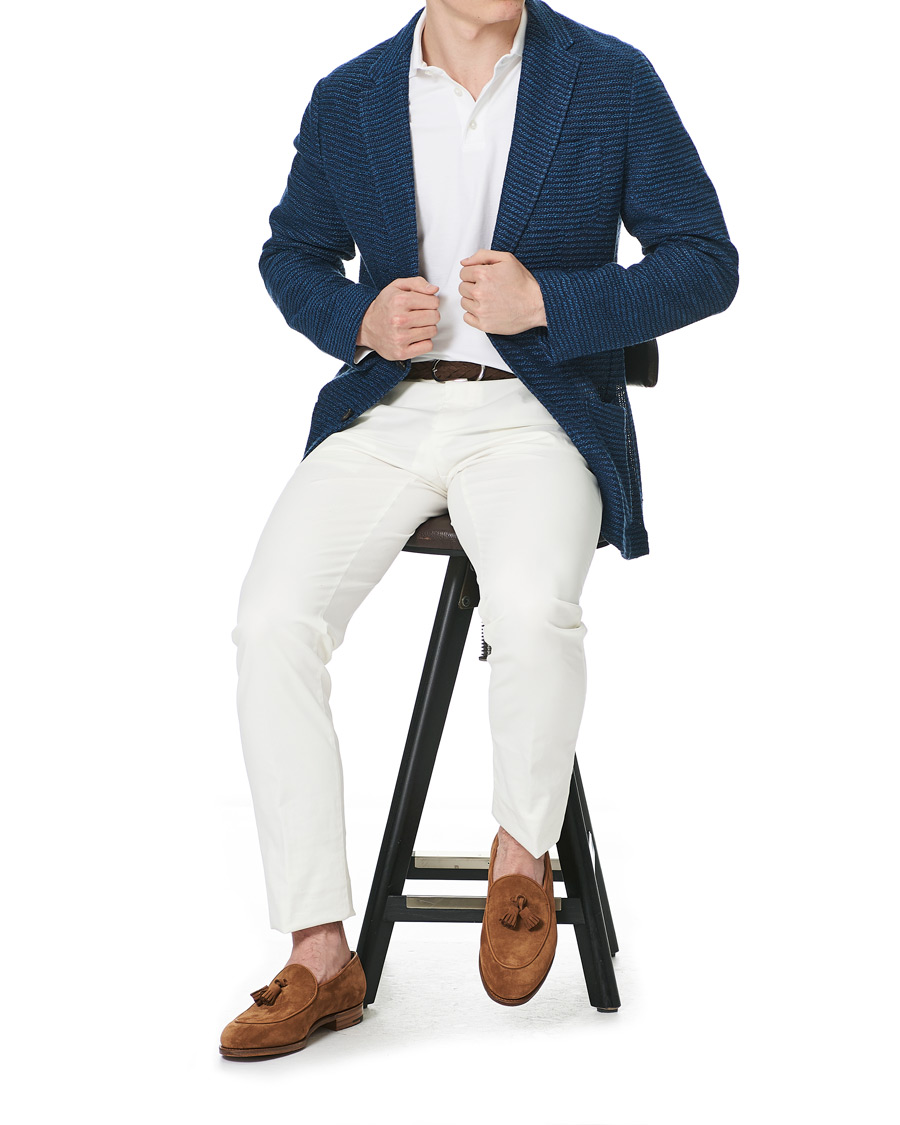 Uomini | Blazers | Etro | Jacquard Jersey Blazer Navy