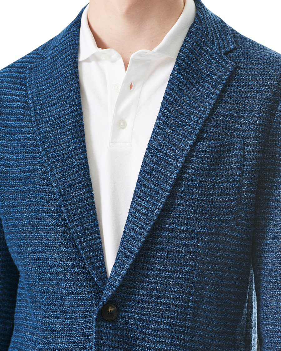 Uomini | Blazers | Etro | Jacquard Jersey Blazer Navy