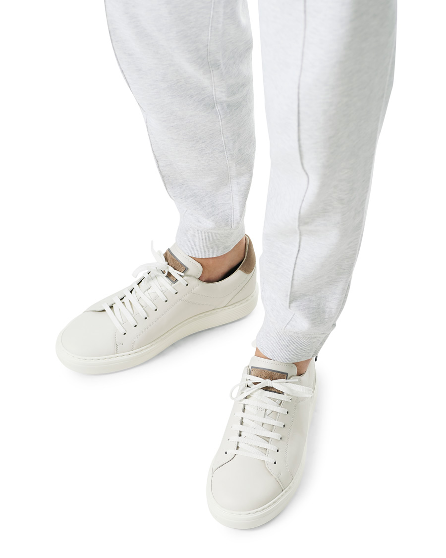 Uomini | Brunello Cucinelli Plain Sneaker White Calf | Brunello Cucinelli | Plain Sneaker White Calf