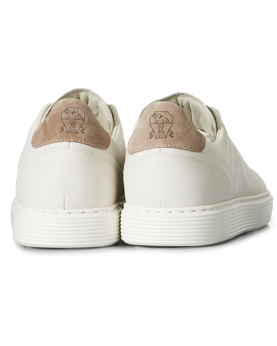 Uomini | Brunello Cucinelli Plain Sneaker White Calf | Brunello Cucinelli | Plain Sneaker White Calf