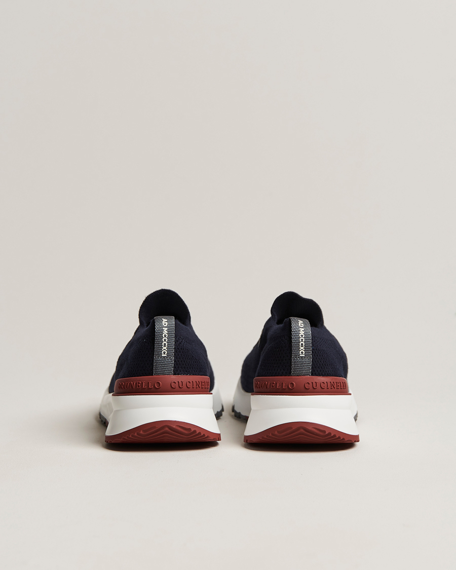 Uomini | Sneakers | Brunello Cucinelli | Mesh Running Sneakers Navy