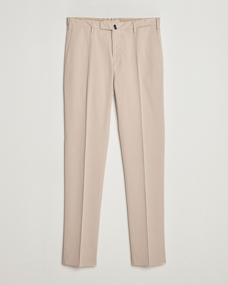 Uomini | Pantaloni | Incotex | Slim Fit Comfort Chinos Light Grey