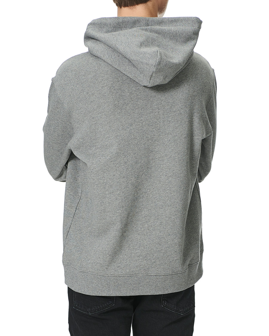 Uomini | Maglieria | J.Lindeberg | Tony Patch Hoodie Mid Grey Melange