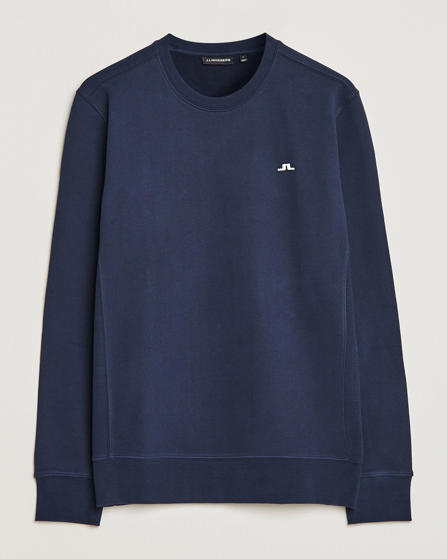 Uomini | Maglieria | J.Lindeberg | Cal Crew Neck Sweat Navy