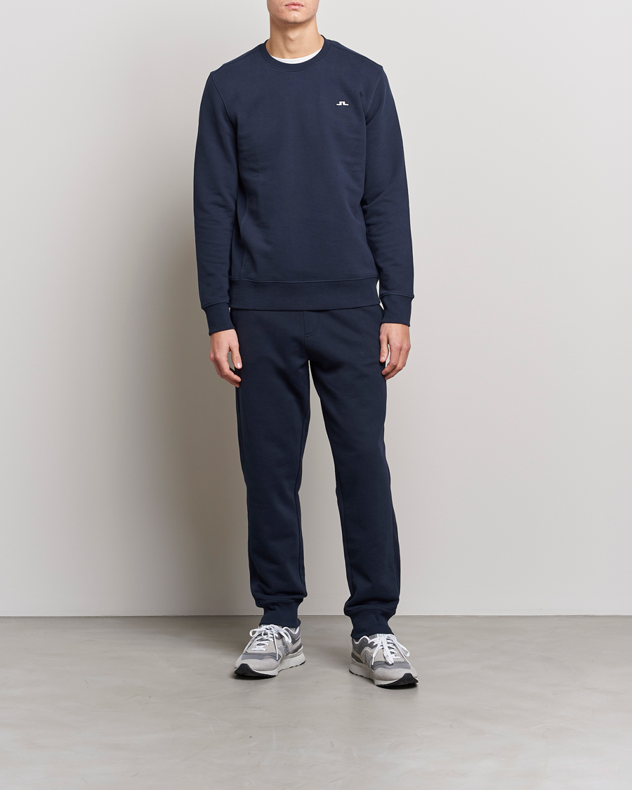 Uomini | Maglieria | J.Lindeberg | Cal Crew Neck Sweat Navy