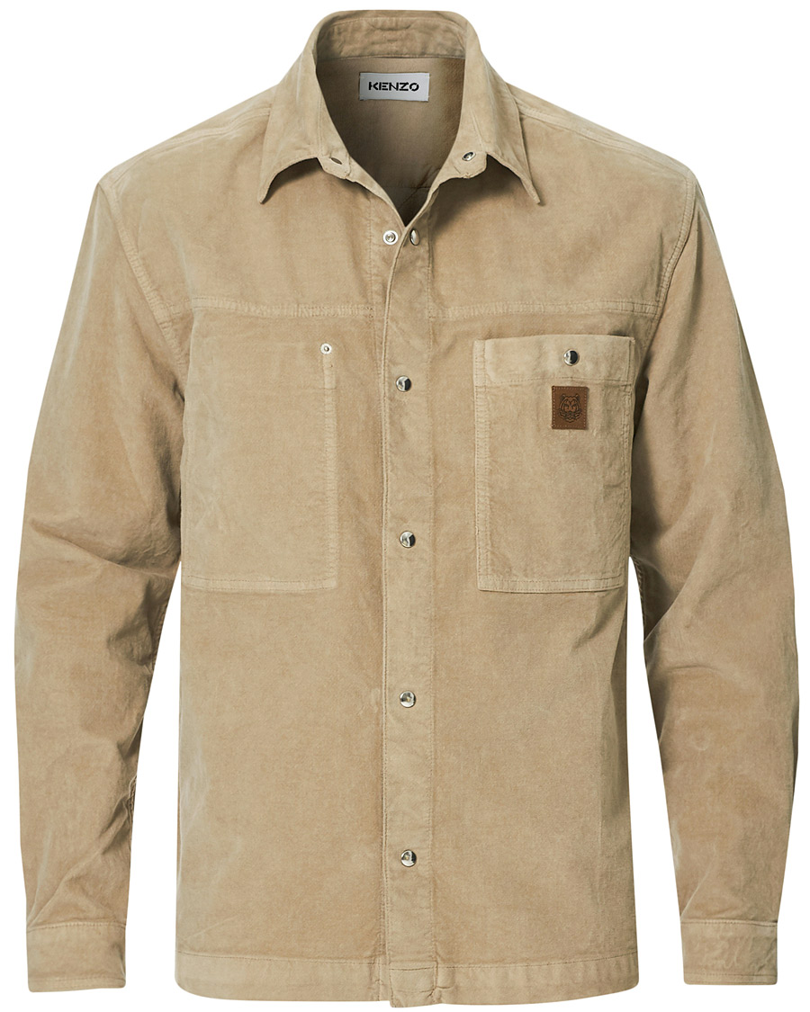 Uomini | Camicie | KENZO | Snap Overshirt Sand