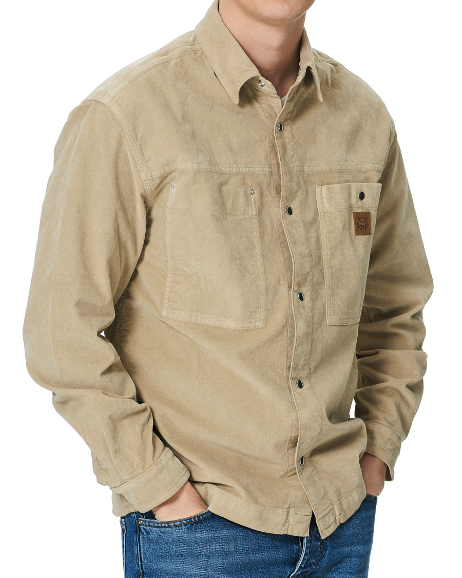 Uomini | Camicie | KENZO | Snap Overshirt Sand