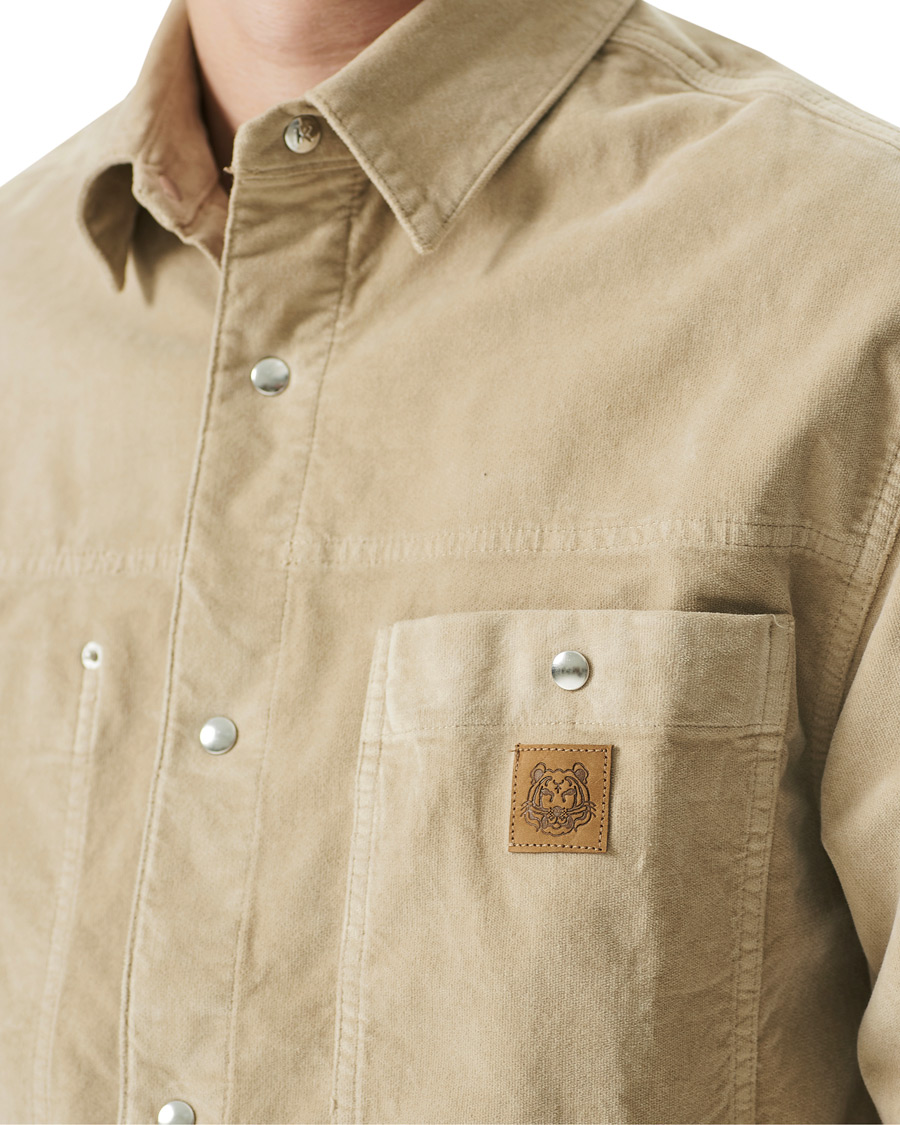Uomini | Camicie | KENZO | Snap Overshirt Sand