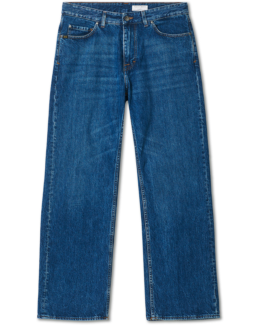 Uomini | Jeans | Tiger of Sweden | Tille Cotton Jeans Royal Blue