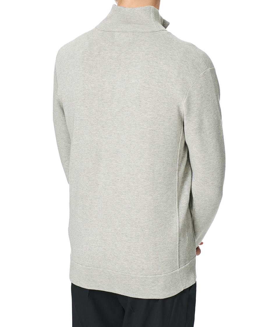 Uomini | Maglieria | NN07 | Luis Knitted Full-Zip Sweater Light Grey Melange