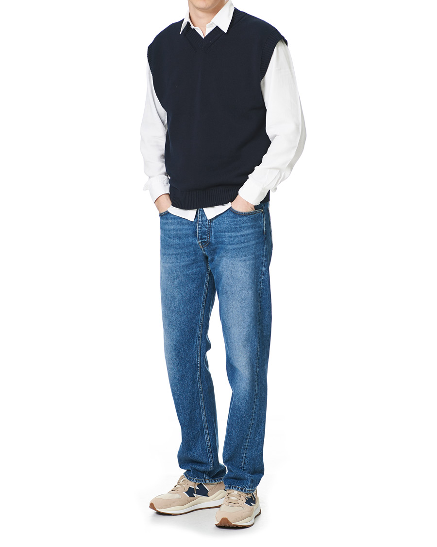 Uomini | Camicie | NN07 | Arne Tencel/Linen Shirt White