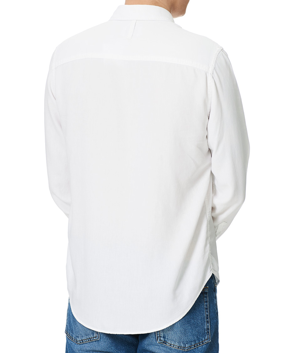 Uomini | Camicie | NN07 | Arne Tencel/Linen Shirt White