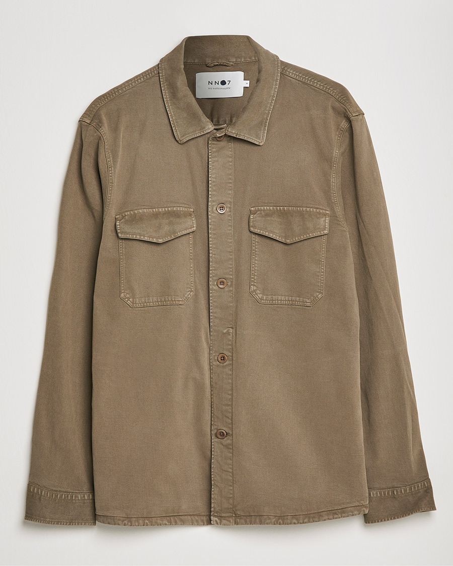 Uomini | Camicie | NN07 | Bernard Tencel Overshirt Clay