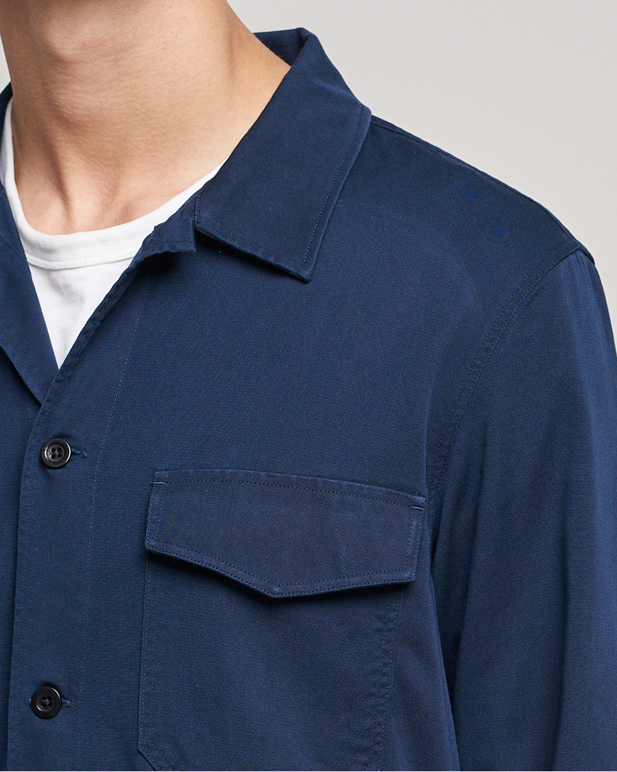 Uomini | Camicie | NN07 | Bernard Tencel Overshirt Navy