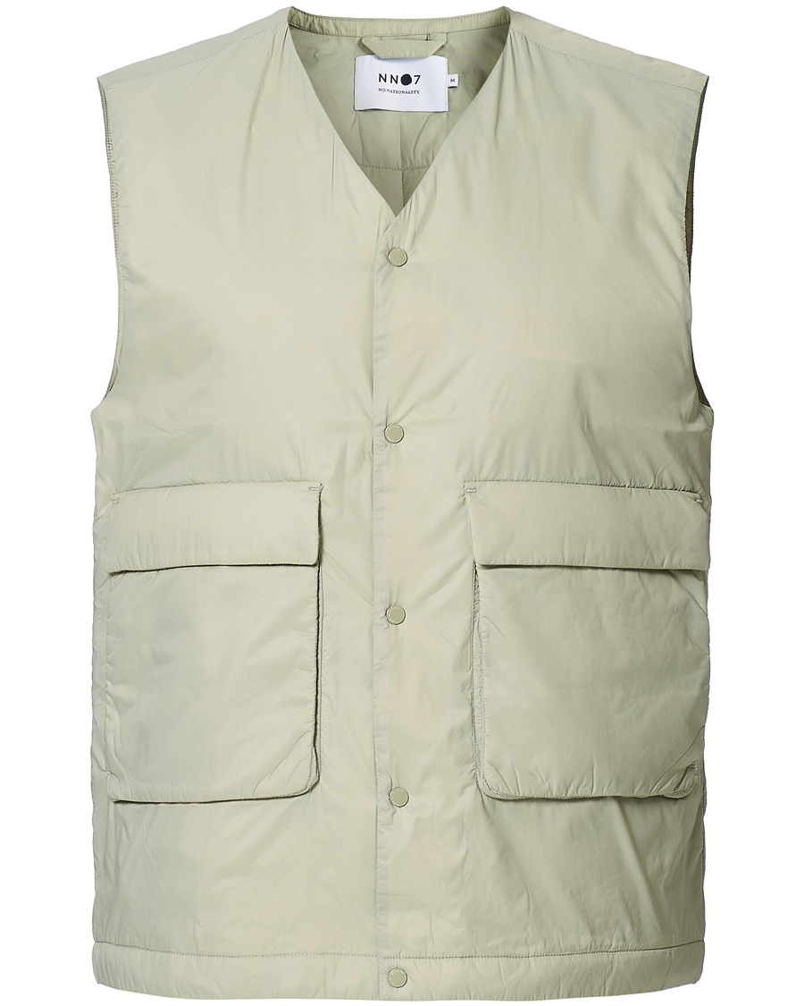 Uomini | Giacche | NN07 | Barney Vest Oil Green
