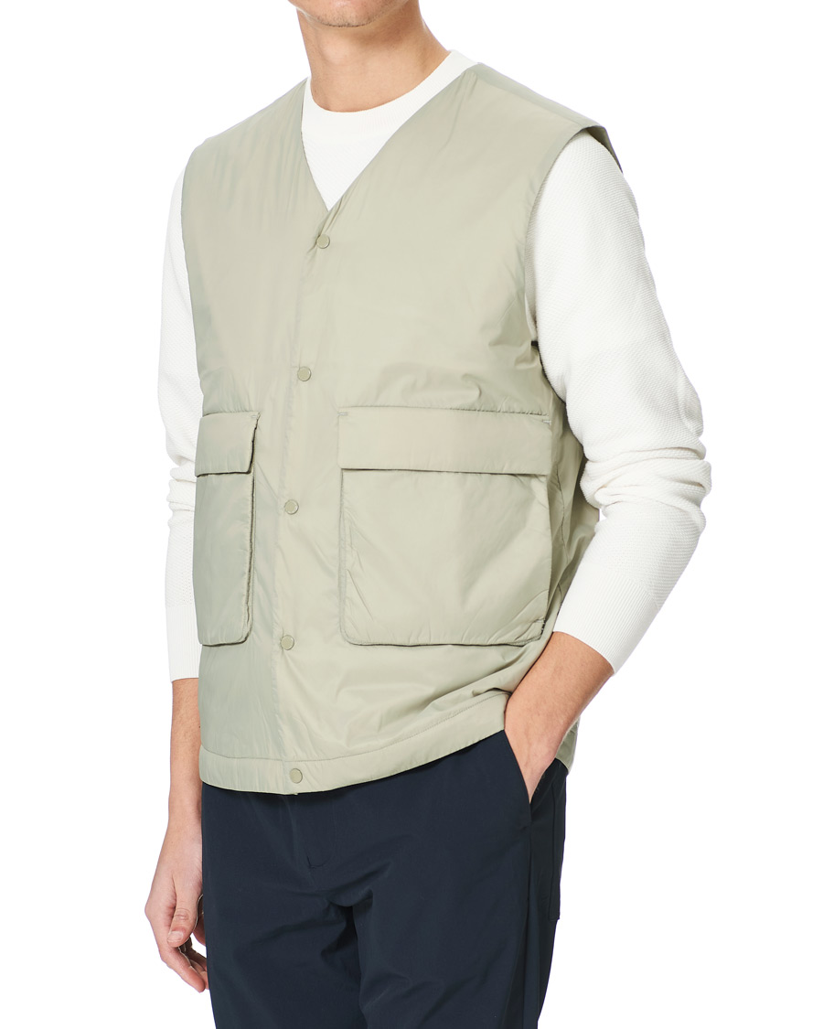 Uomini | Giacche | NN07 | Barney Vest Oil Green