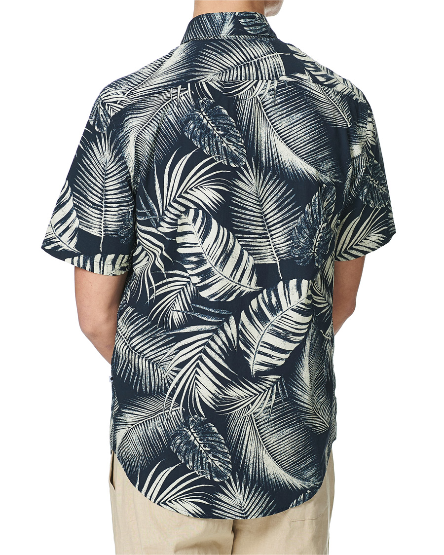 Uomini | Camicie | NN07 | Errico Printed Short Sleeve Shirt Blue